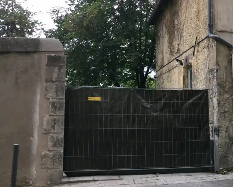 Travaux élargissement portail d'entrée