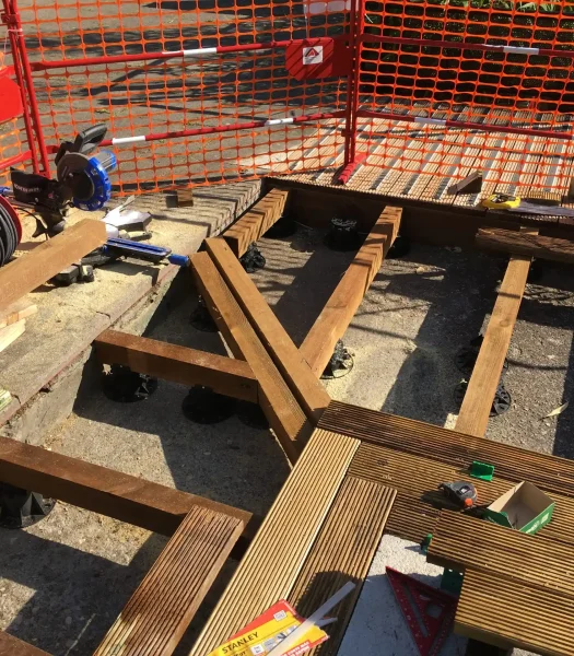Ossature Terrasse bois